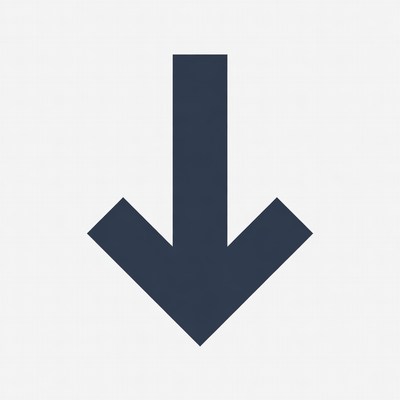 Black Down Arrow Icon