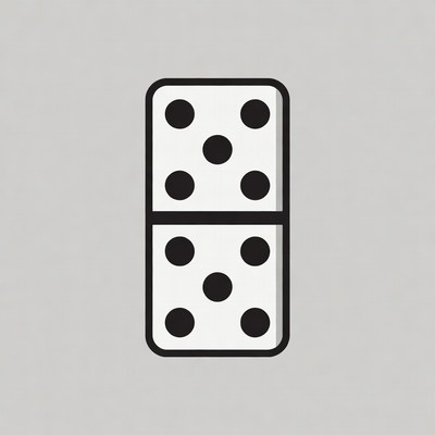 Double Six Domino Tile