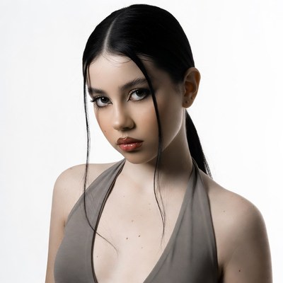 Young woman with ponytail close-up