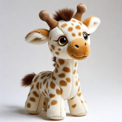 Cute plush giraffe toy
