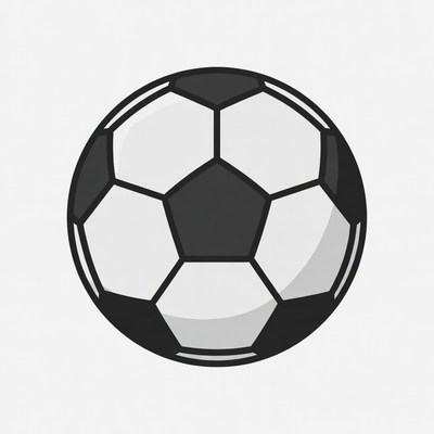 Black and White Soccer Ball