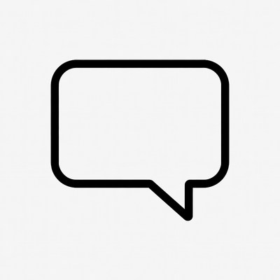 Empty Speech Bubble Icon