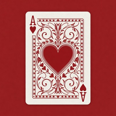 Ace of Hearts Playing Card