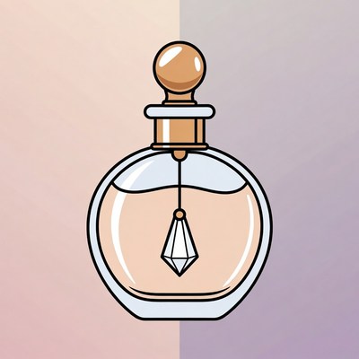 Perfume Bottle Illustration
