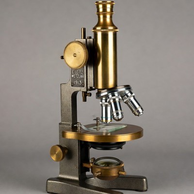 Vintage Brass Microscope 1913