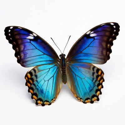 Blue Morpho Butterfly Wings Spread