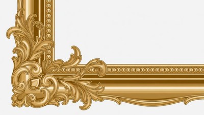 Ornate Gold Picture Frame Corner