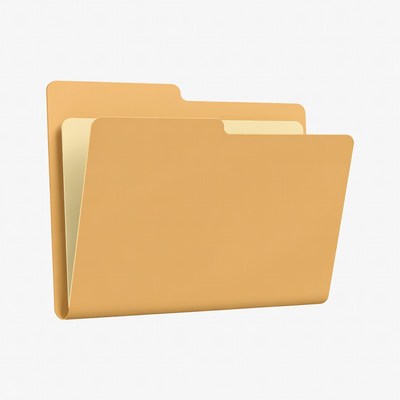 Open yellow manila folder