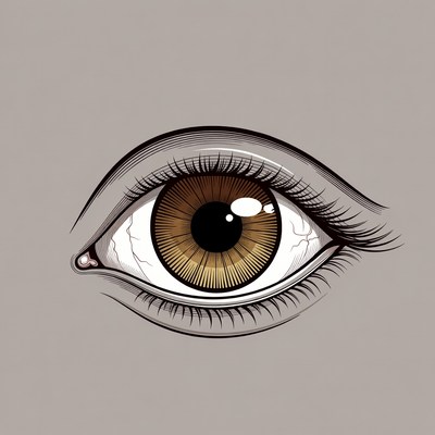 Brown Eye Illustration