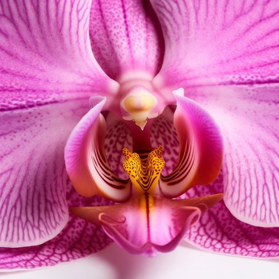 Pink Phalaenopsis Orchid Flower Closeup