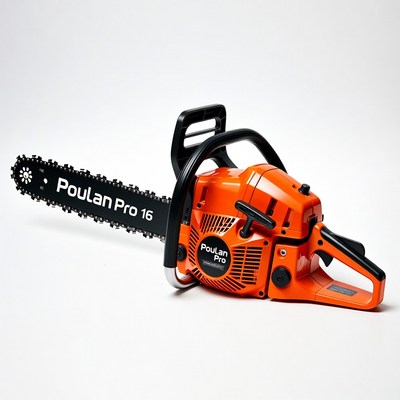Orange Poulan Pro 16 Chainsaw