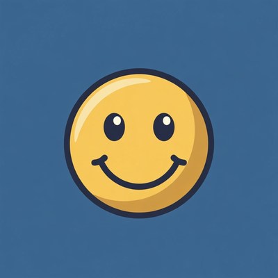 Smiling Yellow Emoticon Face