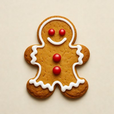 Gingerbread man cookie