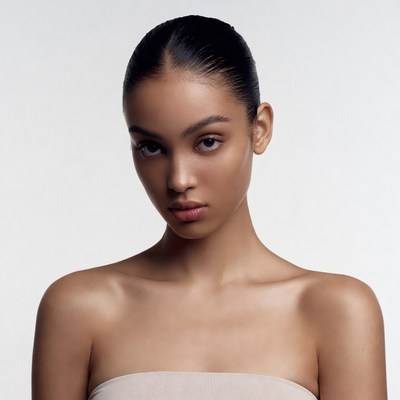 Beautiful young Black woman close-up portrait