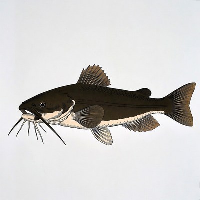 Channel Catfish Illustration