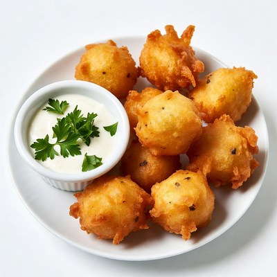 Fried Hushpuppies with Dipping Sauce
