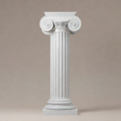 Ionic Column on Isolated Background