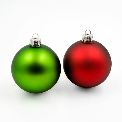 Green and Red Christmas Ornaments