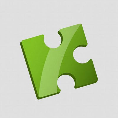 Green puzzle piece illustration