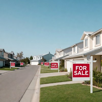 Houses for Sale on Suburban Street