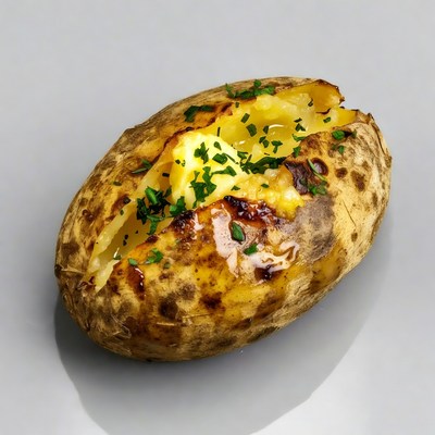 Baked Potato with Butter and Chives