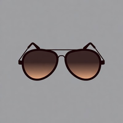 Gradient Aviator Sunglasses Illustration