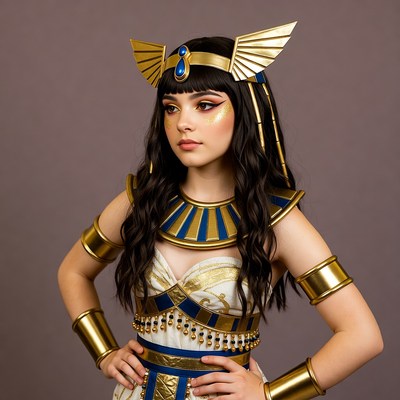 Girl in Cleopatra costume