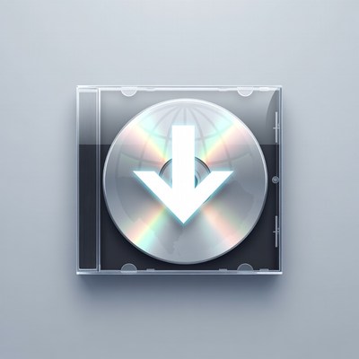 CD in Case with Download Arrow