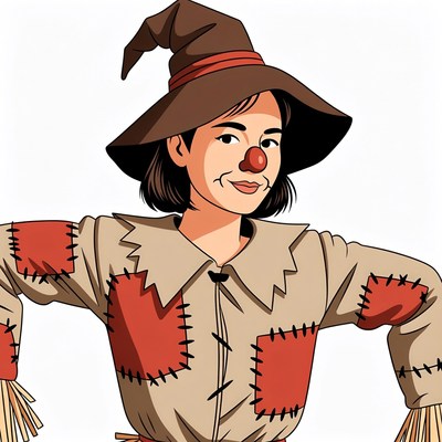 Scarecrow Clown Illustration