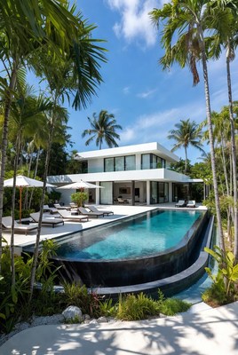 Modern White Villa with Infinity Pool