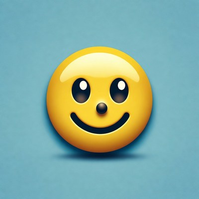 Smiling yellow emoji face