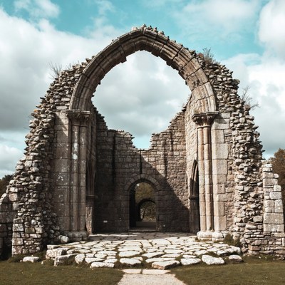 Gothic Stone Arch Ruins