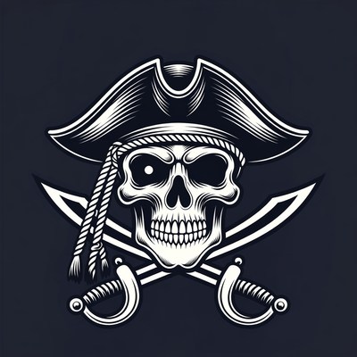 Pirate Skull with Crossed Swords