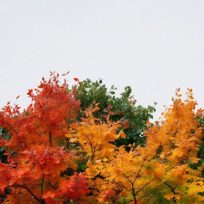 Colorful Autumn Maple Trees