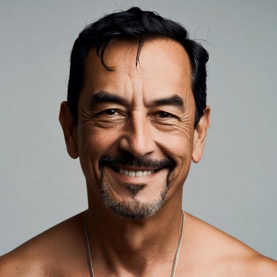 Smiling Latino man with goatee