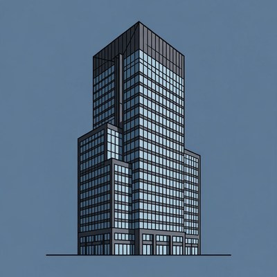 Modern Skyscraper Building Illustration
