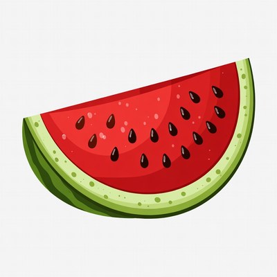Sliced Watermelon Illustration