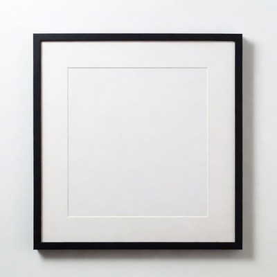 Empty Black Picture Frame