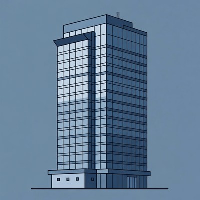 Modern Skyscraper Building Illustration