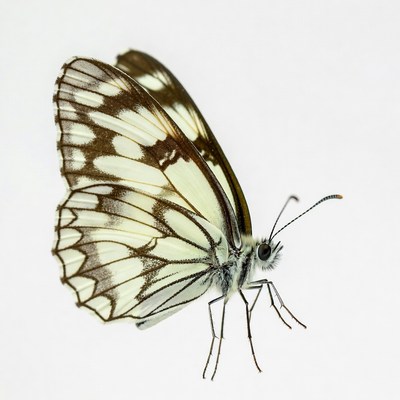 White butterfly with black spots