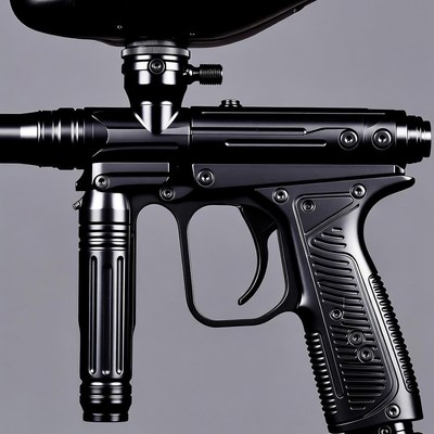 Black paintball gun