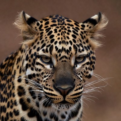 Leopard close-up portrait