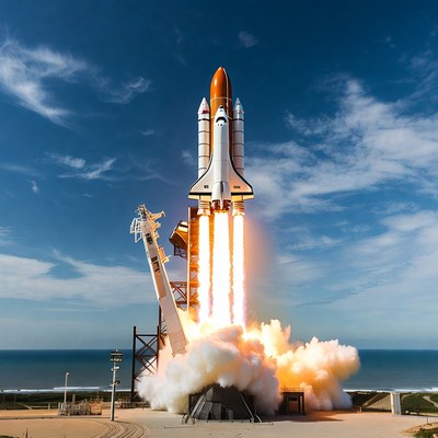 Space Shuttle Launching