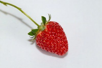 Fresh strawberry on white background