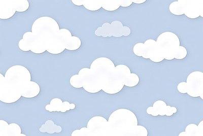 White clouds on blue sky