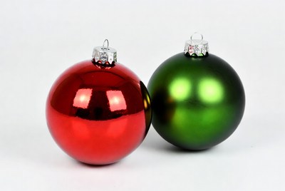 Red and Green Christmas Ornaments