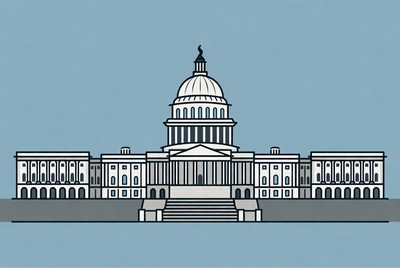 US Capitol Building Illustration
