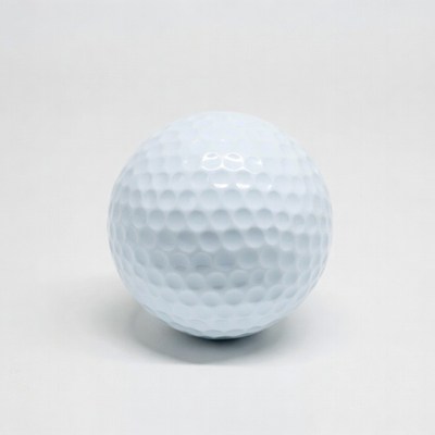 White golf ball isolated