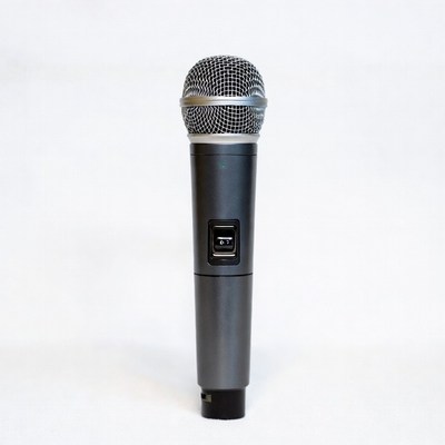 Black Wireless Microphone Isolated