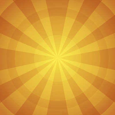Orange Radial Sunburst Background
